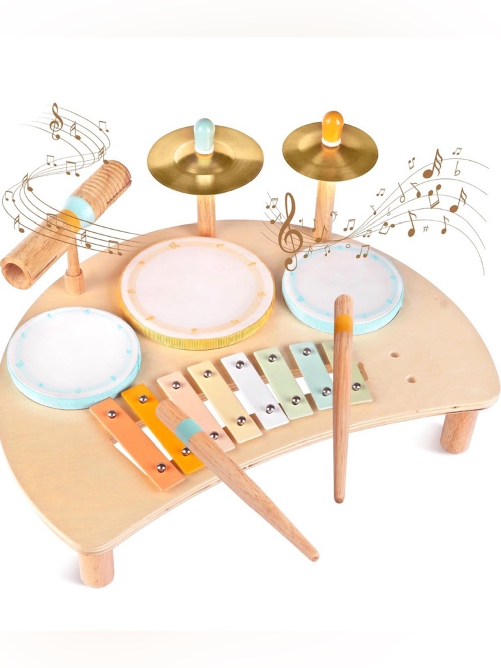 Drum Set Toys for Toddlers with Xylophone